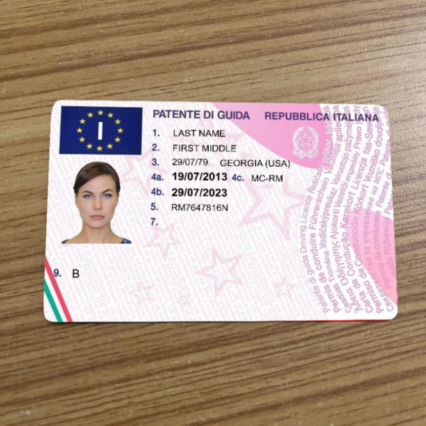 ITALY DRIVER'S LICENSE